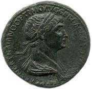 Sestertius - Trajan SENATVS POPVLVSQVE ROMANVS S C obverse image