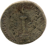 Sestertius - Trajan SENATVS POPVLVSQVE ROMANVS S C, Rome, 114-117 reverse image
