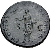 Sestertius - Hadrian PROVIDENTIA DEORVM, Rome, 119-120 reverse image