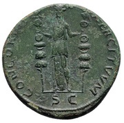 Sestertius - Hadrian CONCORDIA EXERCITVVM S C; Concordia, Rome, 120-121 reverse image