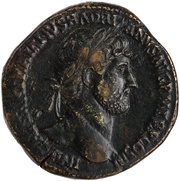 Sestertius - Hadrian LIBERALITAS AVG III S C; Liberalitas obverse image