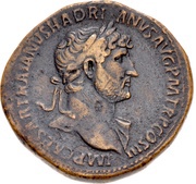 Sestertius - Hadrian LIBERTAS PVBLICA S C; Libertas obverse image