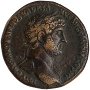 Sestertius - Hadrian LIBERTAS PVBLICA S C; Libertas obverse image