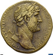 Sestertius - Hadrian LOCVPLETATORI ORBIS TERRARVM S C; Liberalitas obverse image