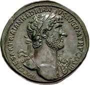 Sestertius - Hadrian PIETAS AVGVSTI S C; Pietas obverse image