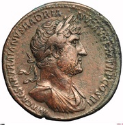 Sestertius - Hadrian PIETAS AVGVSTIS C; Pietas obverse image