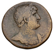 Sestertius - Hadrian P M TR P COS III EXPED AVG S C obverse image