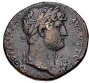 Sestertius - Hadrian COS III EXPED AVG S C obverse image