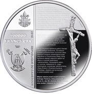 100 000 Francs Karol Wojtyła obverse image