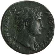 Sestertius - Hadrian COS III NEP RED S C; Neptune obverse image
