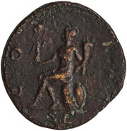 Sestertius - Hadrian COS III S C; Roma, Rome, 126-127 reverse image
