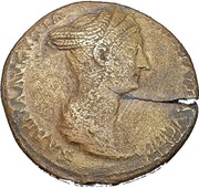 Sestertius - Sabina // S C; Ceres obverse image