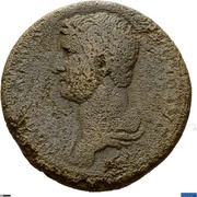 Sestertius - Hadrian IVSTITIA AVG P P COS III S C; Justitia obverse image