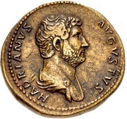 Sestertius - Hadrian CLEMENTIA AVG COS III P P S C; Clementia obverse image