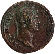 Sestertius - Hadrian FELICITATI AVG COS III P P S C obverse image