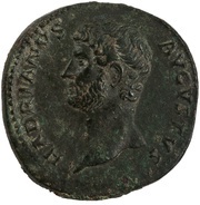 Sestertius - Hadrian FELICITATI AVG COS III P P S C obverse image