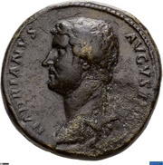 Sestertius - Hadrian FELICITATI AVG COS III P P S C obverse image