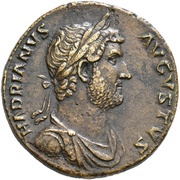 Sestertius - Hadrian FELICITATI AVG COS III P P S C obverse image