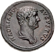 Sestertius - Hadrian FELICITATI AVG COS III P P S C obverse image