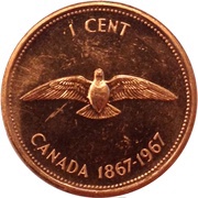 1 Cent - Elizabeth II Confederation reverse image