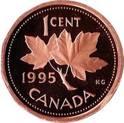 1 Cent - Elizabeth II 3rd portrait, 12 sided reverse image
