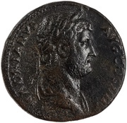 Sestertius - Hadrian // S C; Horus obverse image
