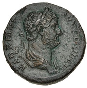 Sestertius - Hadrian AEGYPTOS S C; Egypt obverse image