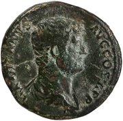 Sestertius - Hadrian AEGYPTOS S C; Egypt obverse image