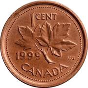 1 Cent - Elizabeth II 3rd portrait reverse image