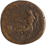 Sestertius - Hadrian AFRICA S C; Africa, Rome, 130-133 reverse image