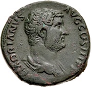 Sestertius - Hadrian ALEXANDRIA S C; Alexandria obverse image
