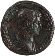 Sestertius - Hadrian ALEXANDRIA S C; Alexandria obverse image