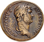 Sestertius - Hadrian MAVRETANIA S C; Mauretania obverse image