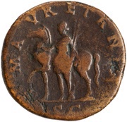 Sestertius - Hadrian MAVRETANIA S C; Mauretania, Rome, 130-133 reverse image