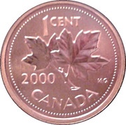 1 Cent - Elizabeth II Specimen sets; bronze, Canada, 1998-2001 reverse image