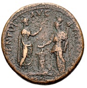 Sestertius - Hadrian ADVENTVI AVG BITHYNIAE S C; Bithynia, Rome, 130-133 reverse image