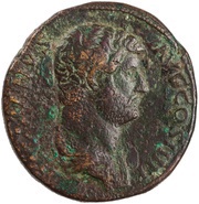 Sestertius - Hadrian ADVENTVI AVG CILICIAE S C; Gallia obverse image