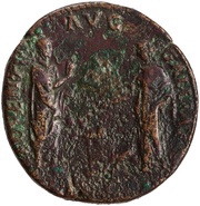 Sestertius - Hadrian ADVENTVI AVG CILICIAE S C; Gallia, Rome, 130-133 reverse image