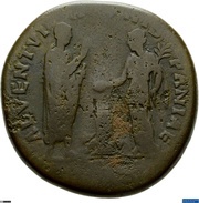 Sestertius - Hadrian ADVENTVI AVG HISPANIAE S C; Hispania, Rome, 130-133 reverse image