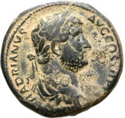 Sestertius - Hadrian ADVENTVI AVG IVDAEAE S C; Judea obverse image