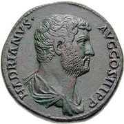 Sestertius - Hadrian ADVENTVI AVG IVDAEAES C; Judea obverse image