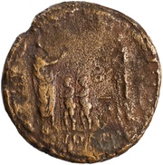 Sestertius - Hadrian IVDAEA S C; Judea, Rome, 130-133 reverse image