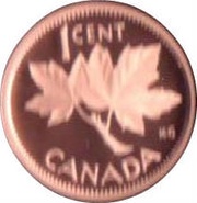 1 Cent - Elizabeth II First Elizabeth II effigy reverse image