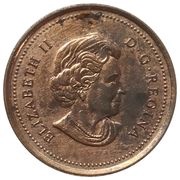 1 Cent - Elizabeth II 4th portrait; non-magnetic obverse image