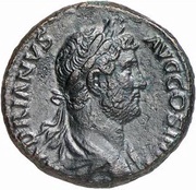 Sestertius - Hadrian RESTITVTORI BITHYNIAE S C; Bithynia obverse image