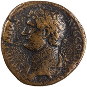 Sestertius - Hadrian RESTITVTORI BITHYNIAE S C; Bithynia obverse image