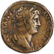 Sestertius - Hadrian RESTITVTORI GALLIAE S C; Gallia obverse image