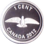 1 Cent - Elizabeth II 2nd Portrait; Farewell to the Penny, Canada, 2012 reverse image