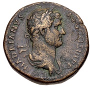 Sestertius - Hadrian EXERCITVS MAVRETANICVS S C obverse image