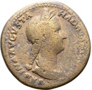 Sestertius - Sabina CONCORDIA AVG S C; Concordia obverse image